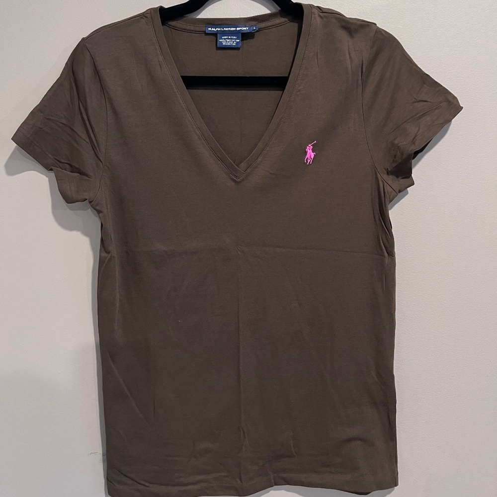 Brown Women’s Polo Tee Shirt Large